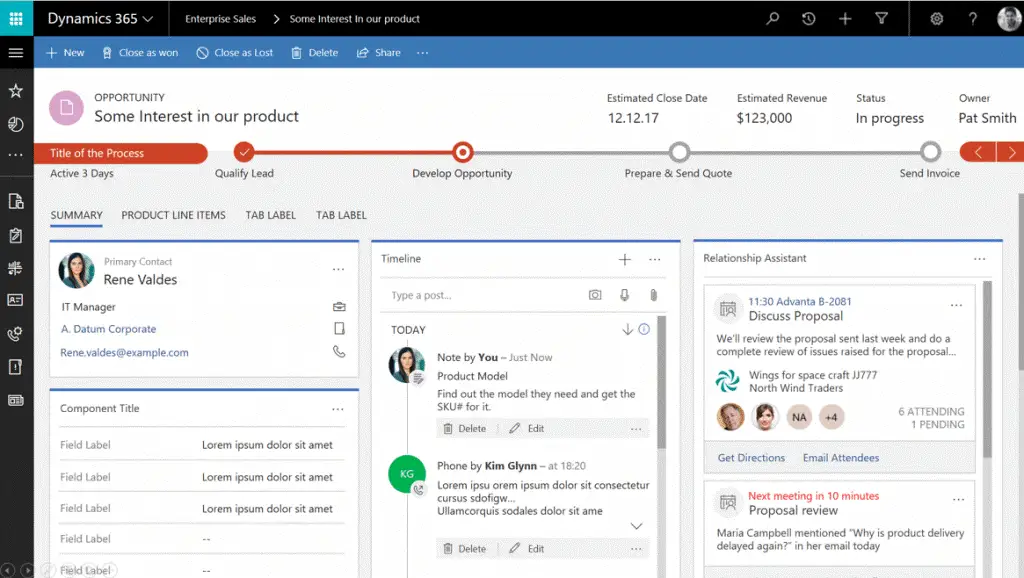 Dynamics 365 CRM Solution